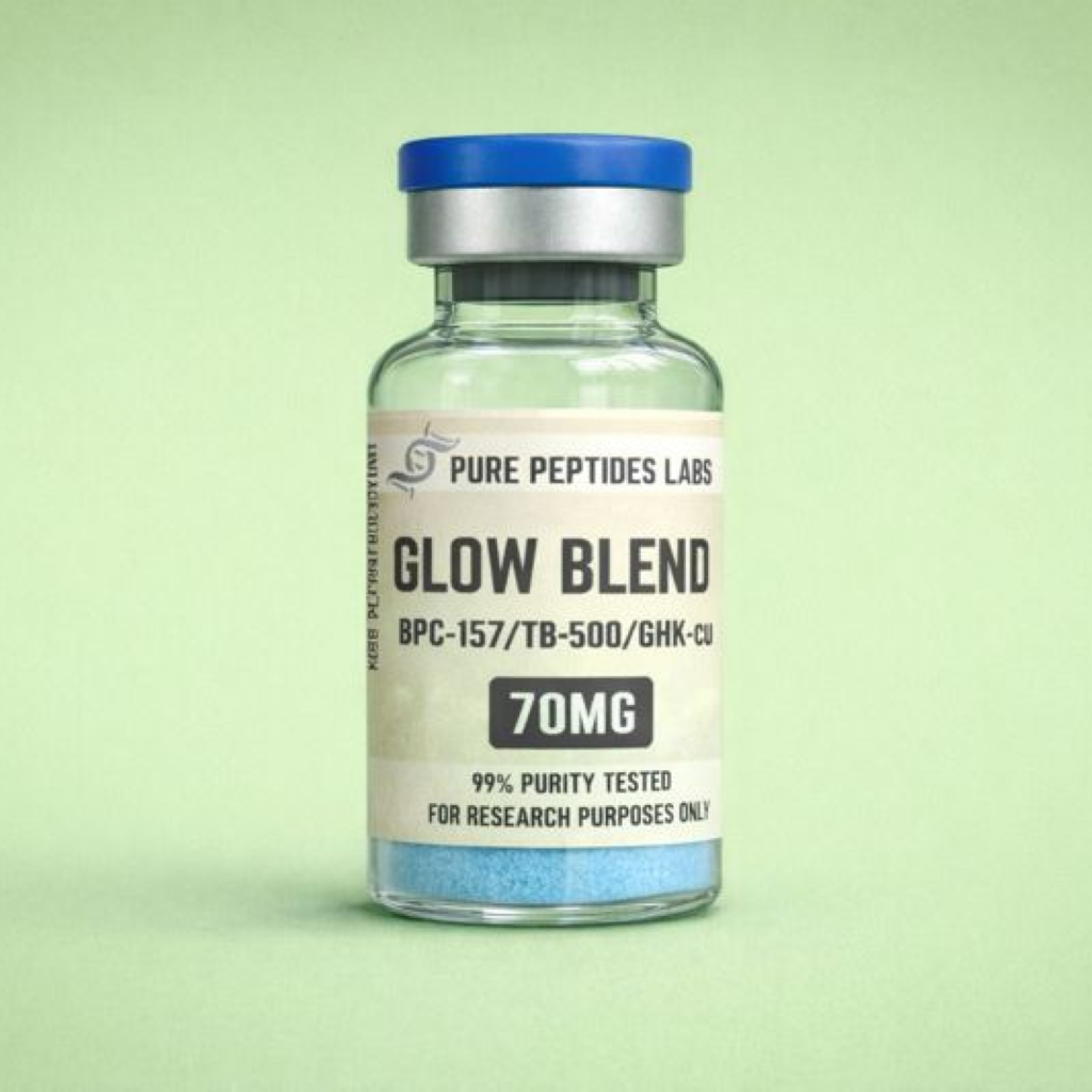 Glow Blend laboratory research peptide blend vial