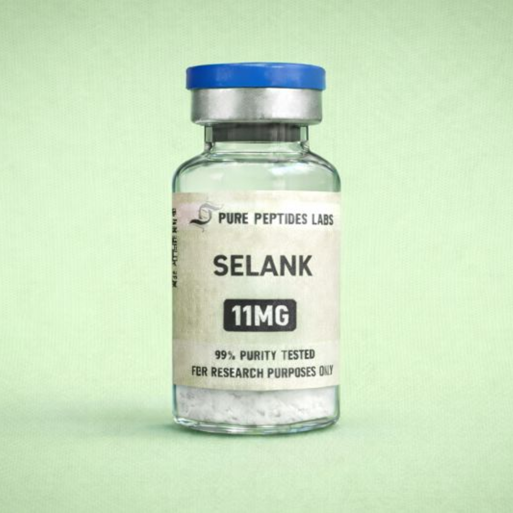 Selank laboratory research peptide vial