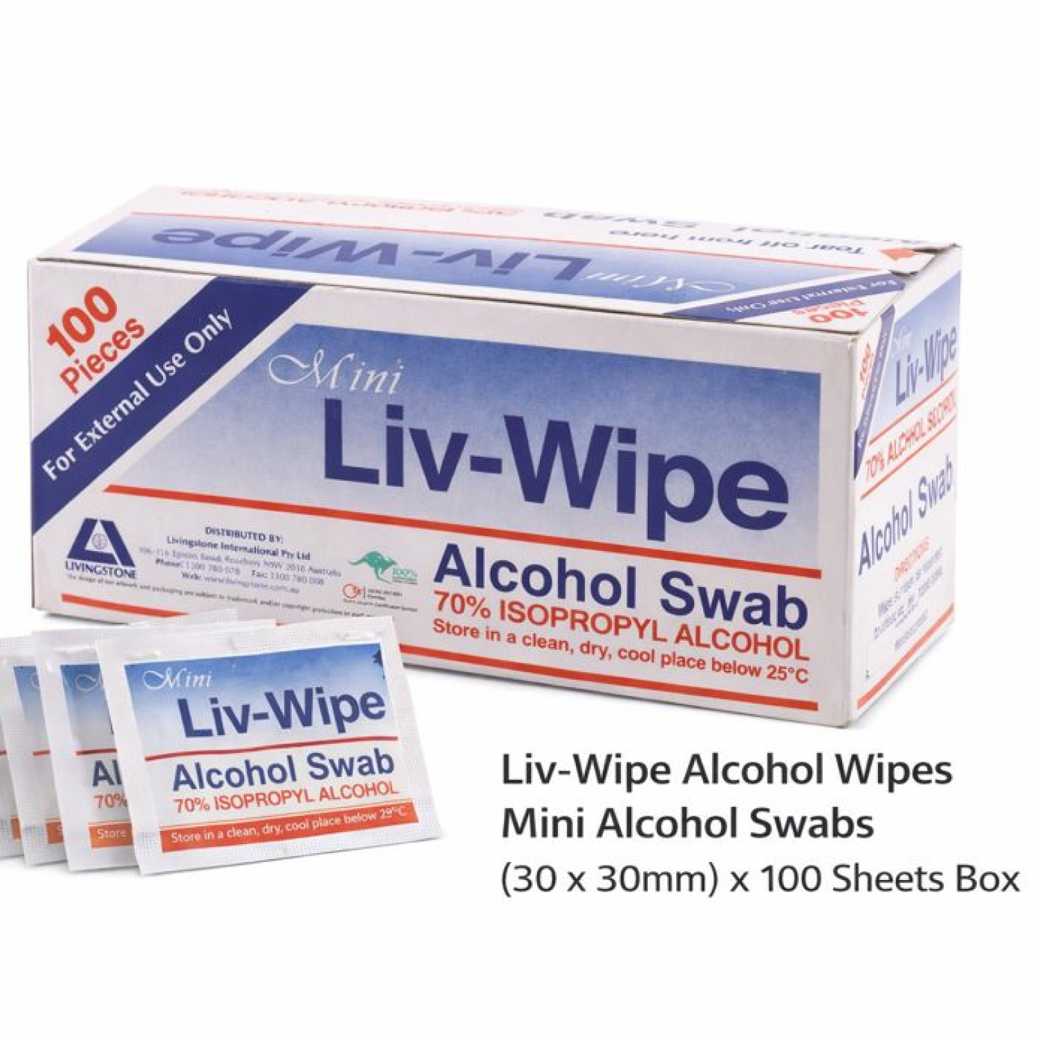 Alcohol Wipes Mini Swabs are laboratory-grade cleansing