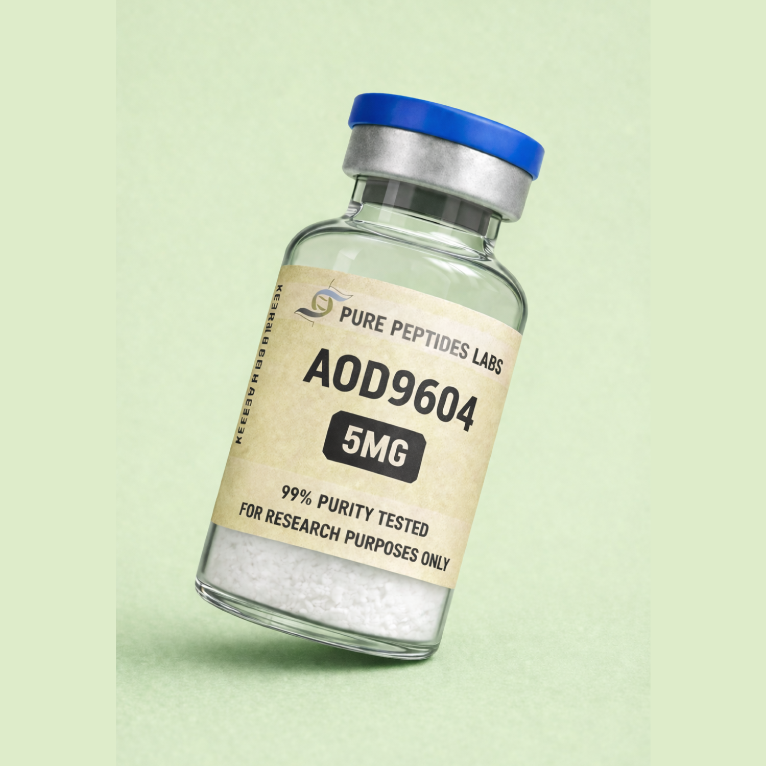 AOD9604 5mg research-grade hGH fragment lipolysis peptide vial