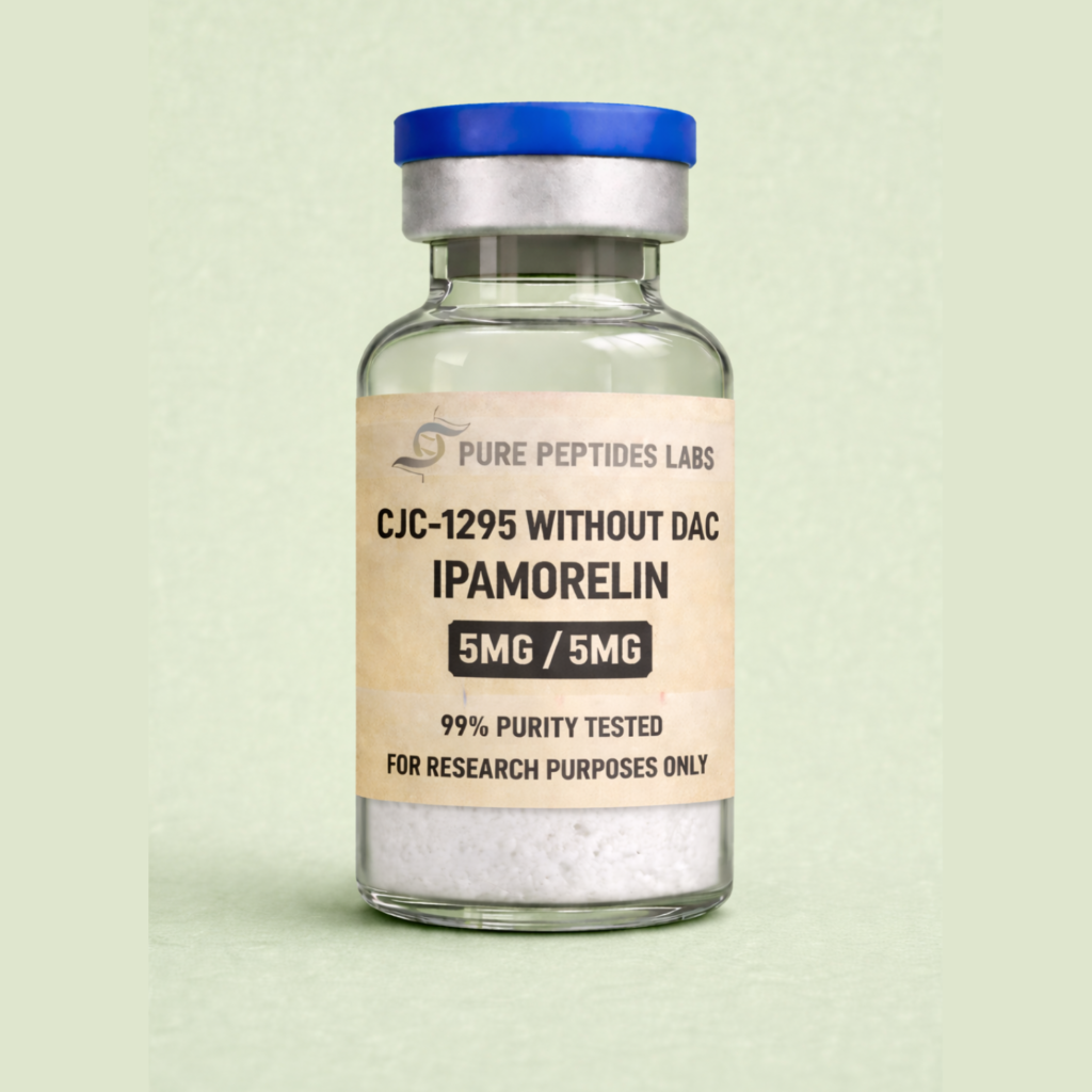 CJC-1295 Without DAC 5mg Ipamorelin 5mg research-grade peptide blend vial