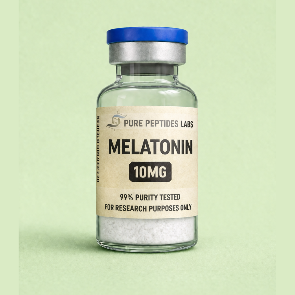 Melatonin 10mg research-grade indoleamine compound for circadian rhythm studies