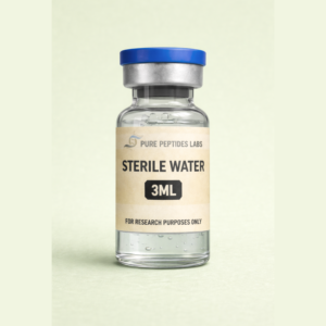 Sterile Water 10ml and 3ml pharmaceutical-grade pyrogen-free vials for peptide reconstitution