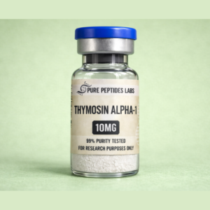 Thymosin Alpha-1 10mg research-grade immune modulation peptide vial for T-cell and antiviral studies